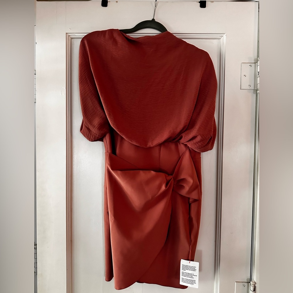 ASOS high neck, open back dress